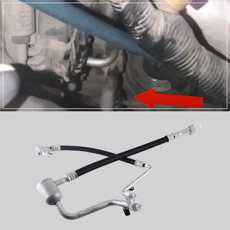 Eterpace A/C Refrigerant Discharge and Suction Hose Assembly, Compatible with Buick Enclave 2013-2017, Chevy Traverse 2013-2017, GMC Acadia 2013-2017 V6 3.6L, A/C Manifold Hose Assembly - Image 5